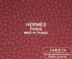 Hermes　Birkin bag 30　Ruby/Dark red　Clemence leather　Silver hardware