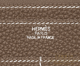 Hermes　Dogon GM　Etoupe grey　Togo leather　Silver hardware