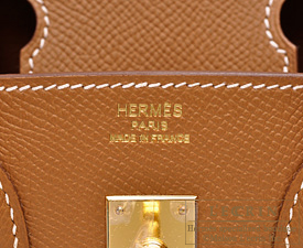 Hermes　Birkin bag 25　Gold　Epsom leather　Gold hardware 