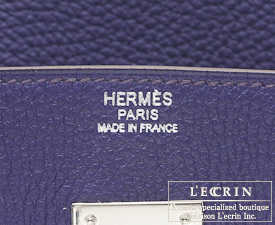 Hermes　Birkin bag 30　Iris　Togo leather　Silver hardware