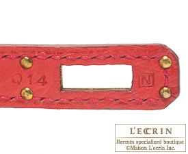 Hermes　Birkin bag 25　Bougainvillier　Ostrich leather　Gold hardware