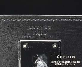Hermes　So-black Kelly bag 32　Retourne　Black　Box calf leather　Black hardware