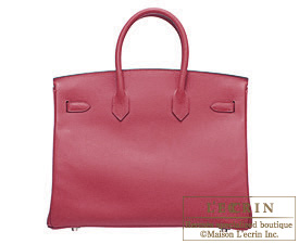 Hermes　Birkin bag 35　Ruby/Dark red　Epsom leather　Silver hardware 