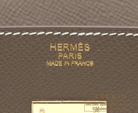 Hermes　Birkin bag 30　Etoupe grey　Epsom leather　Gold hardware