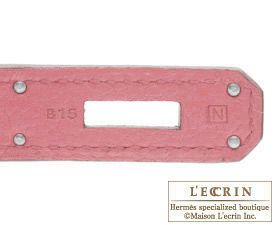 Hermes　Birkin bag 35　Bois de rose/Rose wood　Clemence leather　Silver hardware