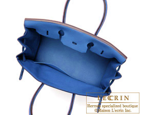 Hermes　Birkin bag 35　Mykonos/Mykonos Blue　Togo leather　Silver hardware