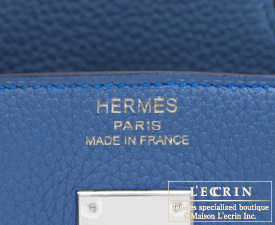 Hermes　Birkin bag 35　Mykonos/Mykonos Blue　Togo leather　Silver hardware
