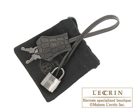 Hermes　So-black　Birkin bag 35　Black　Matt alligator crocodile skin　Black hardware