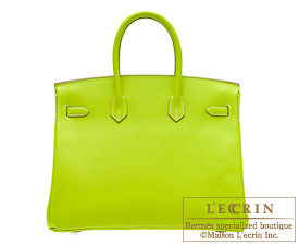 Hermes　Candy　Birkin bag 35　Kiwi/Kiwi green　Epsom leather　Silver hardware