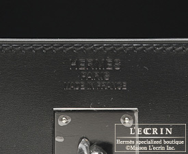 Hermes　So-black Kelly bag 35　Black　Box calf leather　Black hardware