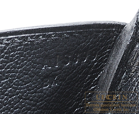 Hermes　Birkin bag 35　Black　Clemence leather　Silver hardware