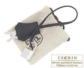 Hermes　Birkin bag 35　Black　Clemence leather　Silver hardware