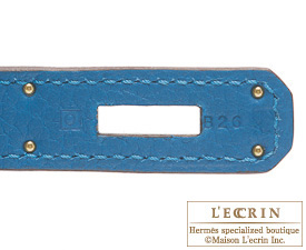 Hermes　Birkin bag 30　Mykonos　Clemence leather　Gold hardware