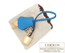 Hermes　Birkin bag 30　Mykonos　Clemence leather　Gold hardware