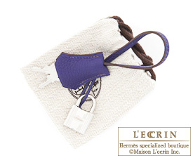 Hermes　Birkin bag 35　Iris　Togo leather　Silver hardware