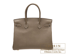 Hermes　Birkin bag 30　Etoup grey　Epsom leather　Silver hardware
