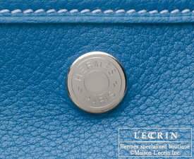 Hermes　Garden Party bag 36/PM　Azur　Negonda leather　Silver hardware