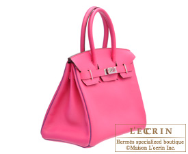 Hermes　Birkin bag 30　Rose shocking/Violet　Chevre myzore goatskin　Silver hardware