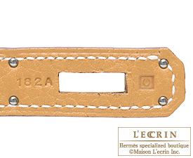 Hermes　Birkin bag 30　Natural sable　Fjord leather　Silver hardware