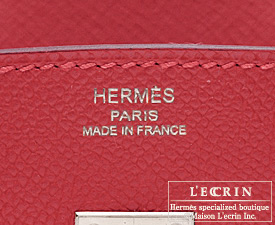 Hermes　Birkin bag 25　Ruby　Epsom leather　Silver hardware