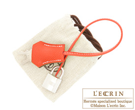 Hermes　Birkin bag 35　Feu/Fire orange　Epsom leather　Silver hardware 