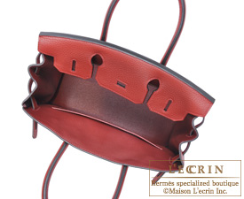 Hermes　Birkin bag 30　Rouge H　Clemence leather　Gold hardware