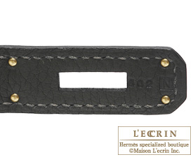 Hermes　Birkin bag 35　Graphite　Clemence leather　Gold hardware