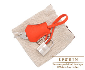 Hermes　Birkin bag 25　Feu　Epsom leather　Silver hardware