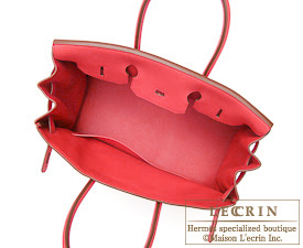 Hermes　Birkin bag 35　Bougainvillier　Clemence leather　Gold hardware
