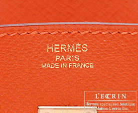 Hermes Birkin bag 25 Feu Epsom leather Gold hardware