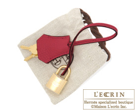 Hermes　Birkin bag 35　Ruby/Dark red　Togo leather　Gold hardware