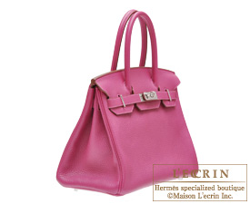 Hermes　Birkin bag 30　Tosca　Clemence leather　Silver hardware