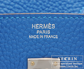 Hermes　Birkin bag 25　Mykonos　Togo leather　Silver hardware