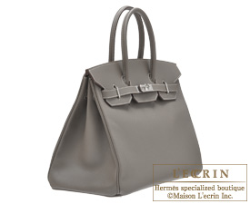 Hermes　Candy　Birkin bag 35　Etain/Etain grey　Epsom leather　Silver hardware