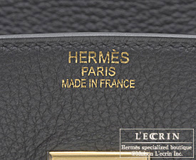 Hermes　Birkin bag 30　Graphite　Clemence leather　Gold hardware