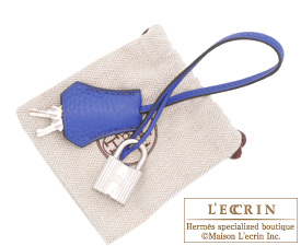 Hermes　Birkin bag 35　Blue electric　Clemence leather　Silver hardware