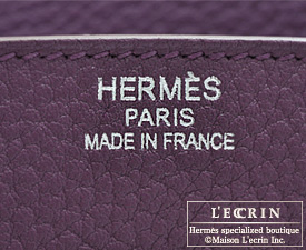 Hermes　Birkin bag 30　Cassis　Fjord leather　Silver hardware