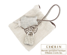 Hermes　Birkin bag 30　Himalaya grey　Matt niloticus crocodile skin　Silver hardware