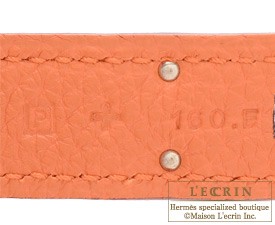 Hermes　Birkin bag 30　Orange　Clemence leather　Silver hardware