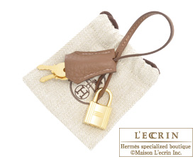 Hermes　Birkin bag 30　Marron d'Inde　Clemence leather　Gold hardware
