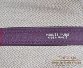 Hermes　Garden Party bag 30/TPM　Cassis　Fjord leather　Silver hardware