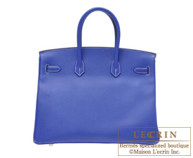 Hermes　Candy　Birkin bag 35　Blue electric　Epsom leather　Silver hardware