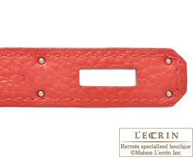 Hermes　Birkin bag 35　Geranium/Geranium red　Togo leather　Silver hardware