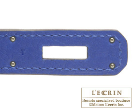 Hermes Birkin bag 30 Blue electric Togo leather Silver hardware 