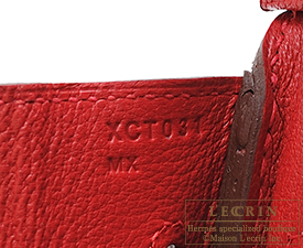 Hermes　Birkin bag 30　Rouge casaque　Epsom leather　Silver hardware