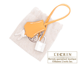 Hermes　Birkin bag 30　Moutarde　Clemence leather　Silver hardware