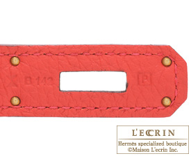 Hermes　Birkin bag 35　Geranium/Geranium red　Togo leather　Gold hardware