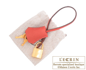 Hermes　Birkin bag 35　Geranium/Geranium red　Togo leather　Gold hardware