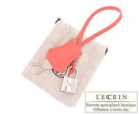 Hermes　Birkin bag 35　Rose jaipur　Clemence leather　Silver hardware