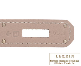 Hermes　Birkin Ghillies bag 30　Argile/Etoupe grey　Swift leather　Silver hardware